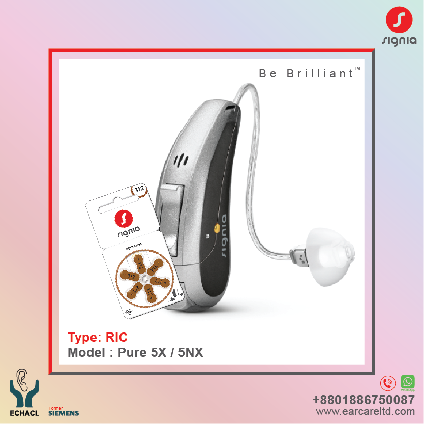 Signia Pure 5X RIC hearing aid price in Bangladesh - Signia Hearing Aid
